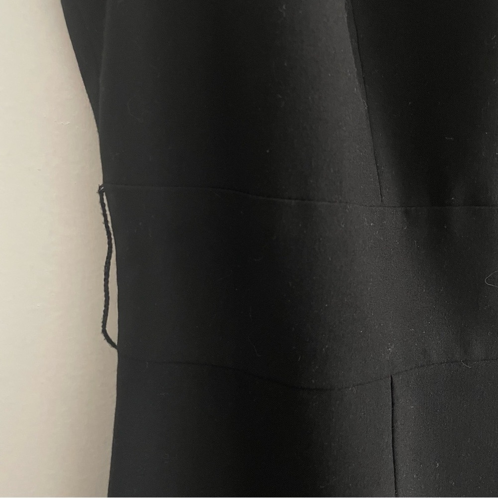 Alex Marie Black Sleeveless Sheath Midi Dress Cutout Minimalist Classic - Picture 5 of 8